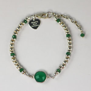 Emerald & Green Agate Stacking Bracelet