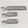 Sterling Silver 'Strength' Pendant Necklace - Image 5